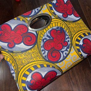 African Print Oversized Clutch